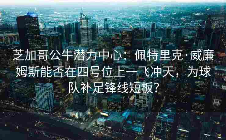 芝加哥公牛潜力中心：佩特里克·威廉姆斯能否在四号位上一飞冲天，为球队补足锋线短板？
