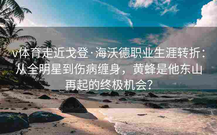 v体育走近戈登·海沃德职业生涯转折：从全明星到伤病缠身，黄蜂是他东山再起的终极机会？