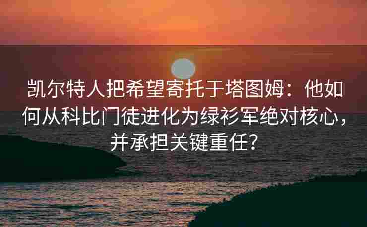 凯尔特人把希望寄托于塔图姆：他如何从科比门徒进化为绿衫军绝对核心，并承担关键重任？