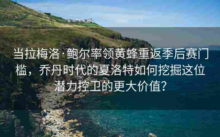 当拉梅洛·鲍尔率领黄蜂重返季后赛门槛，乔丹时代的夏洛特如何挖掘这位潜力控卫的更大价值？