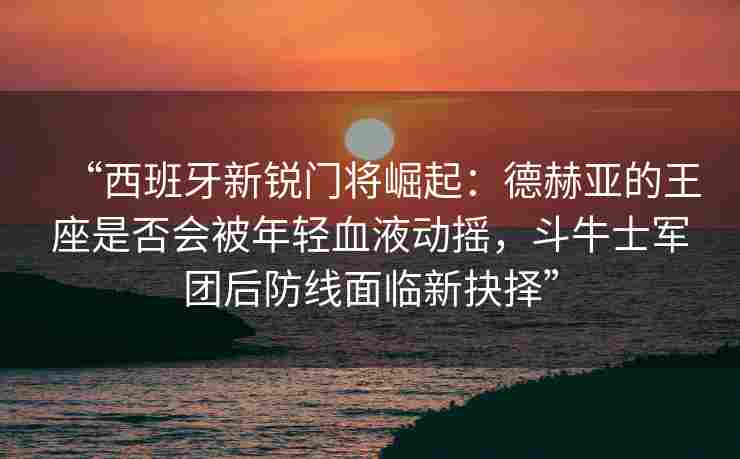 “西班牙新锐门将崛起：德赫亚的王座是否会被年轻血液动摇，斗牛士军团后防线面临新抉择”
