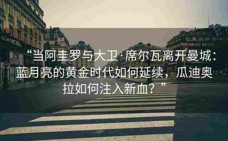 “当阿圭罗与大卫·席尔瓦离开曼城：蓝月亮的黄金时代如何延续，瓜迪奥拉如何注入新血？”